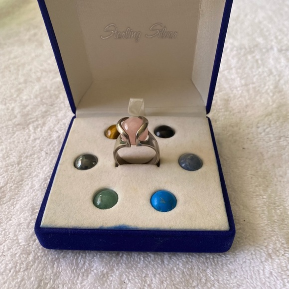 Jewelry - Women’s ring sterling silver stone marbles fine jewelry‎